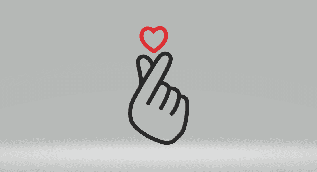 Finger Heart Mother 2D Art Frame.3mf 3d model