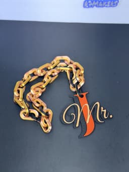 R7 Teacher Hype Chain | Personalized Pendant | Mr. Mrs. Ms. A–Z | R7Makers 3d model