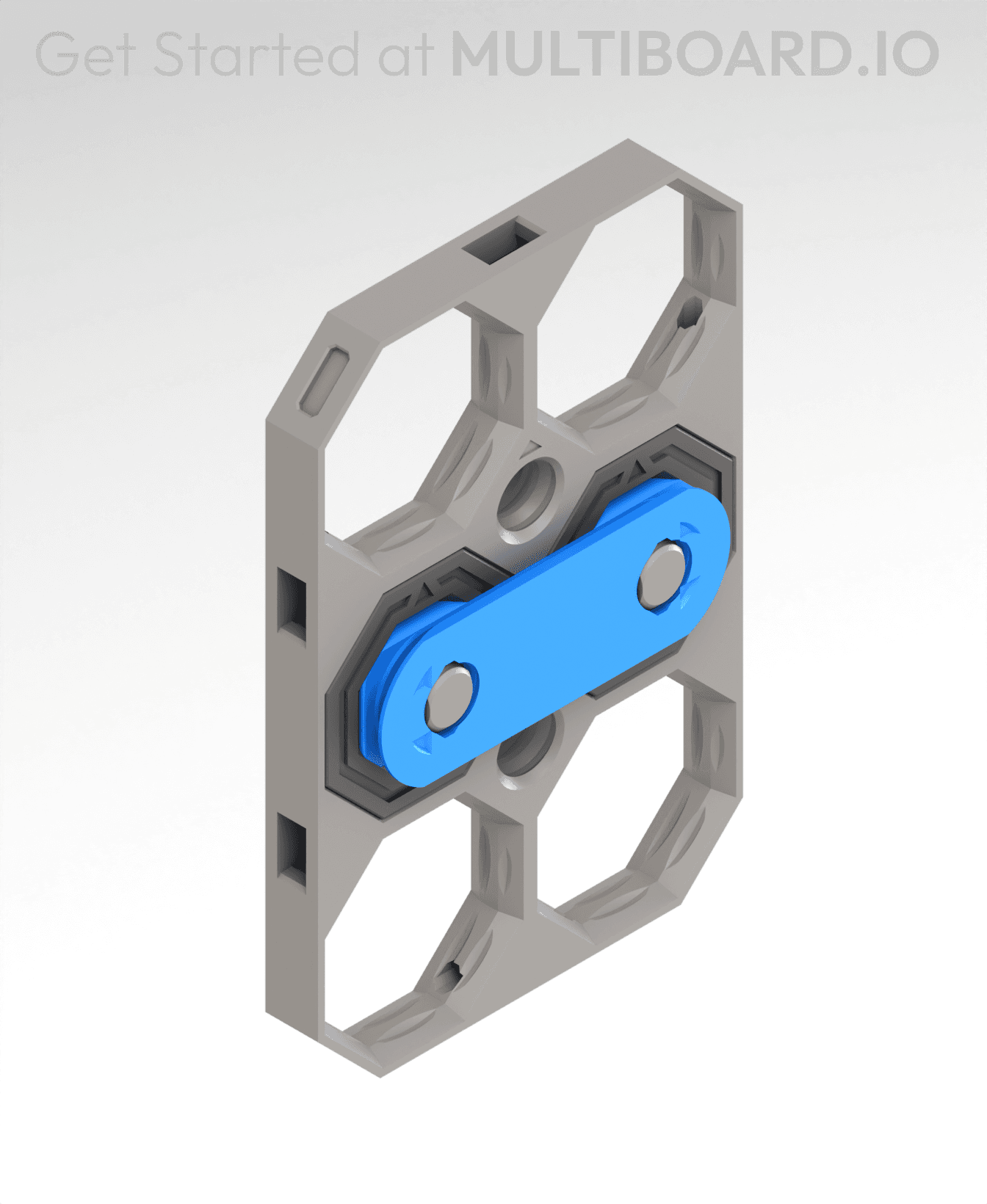 2 MU Fix Point Bolt-Locked Insert - Rail 3d model