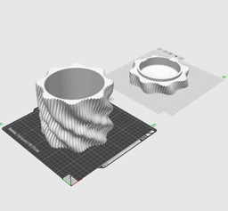 Swirl Planter 3d model