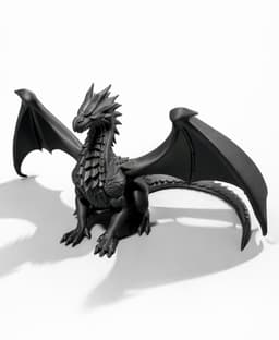 MAJESTATIC DRAGON SCULPTURE / GOTHIC DECOR / SHELF SCULPTURE DECOR 3d model