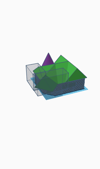 Modern small house 3d model