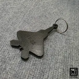 F-22 Raptor Keychain Silhouette 3d model