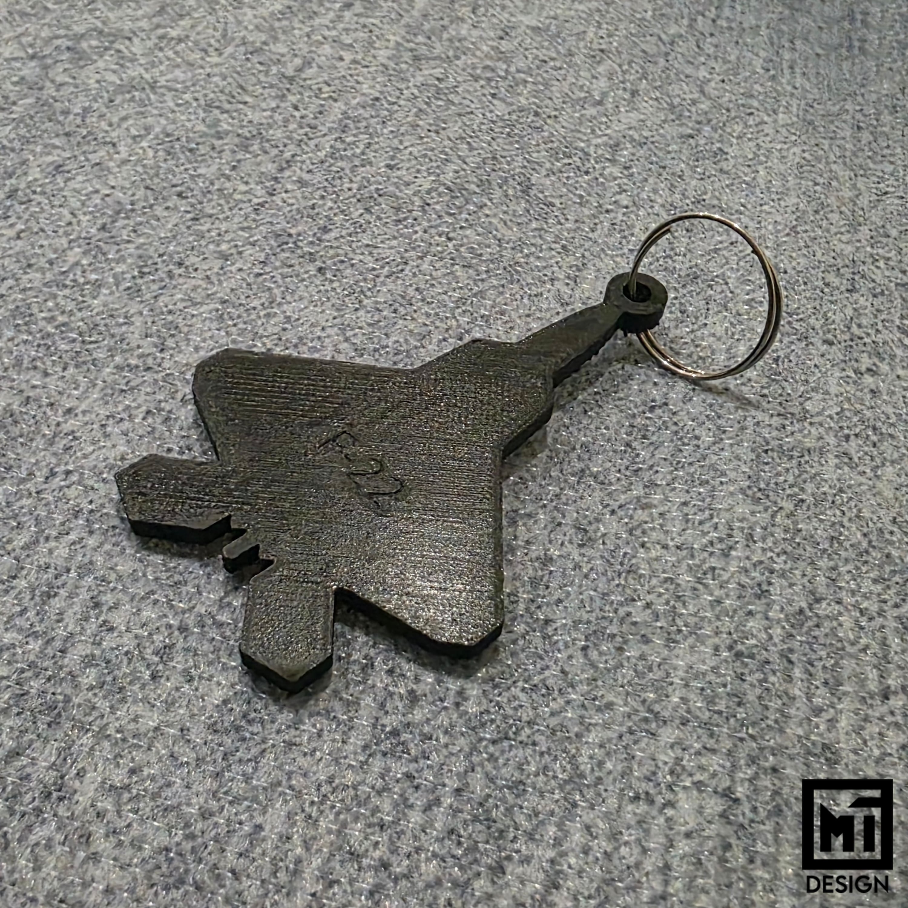 F-22 Raptor Keychain Silhouette 3d model