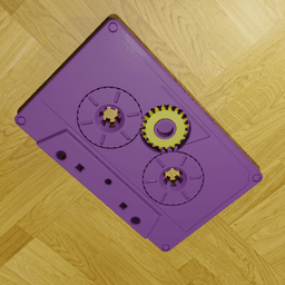 Cassette Tape - Fidget / Print in Place 3d model