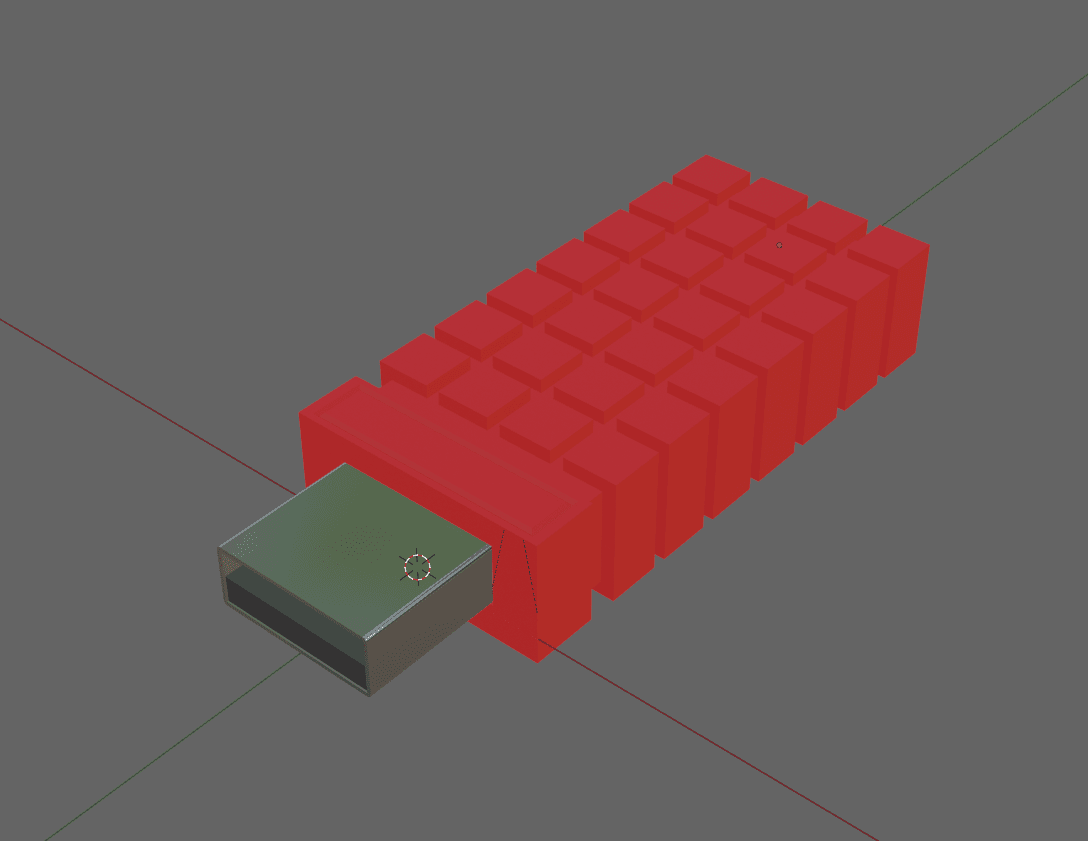 T800 CPU Chip USB Case 3d model