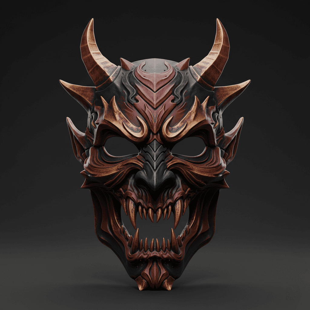 Inferno Beast Wearable Cosplay Mask Printable Model 3d model