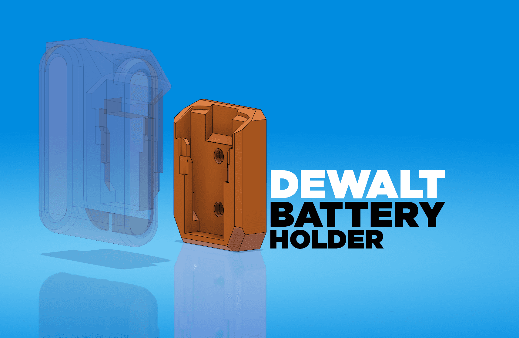 Dewalt Battery Holder 3d model