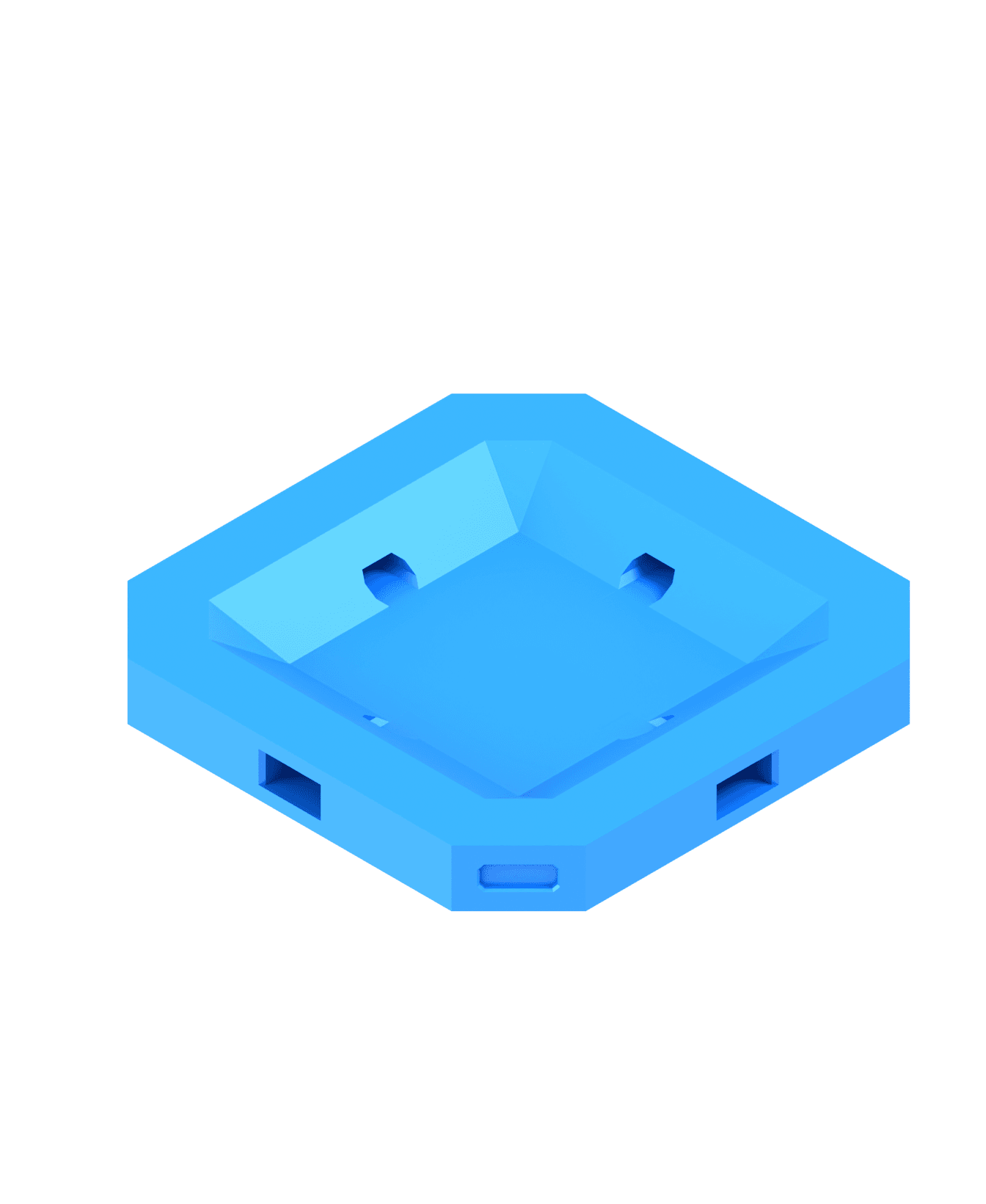 2x2 MU - Thin Plain - MultiBoard Plate 3d model