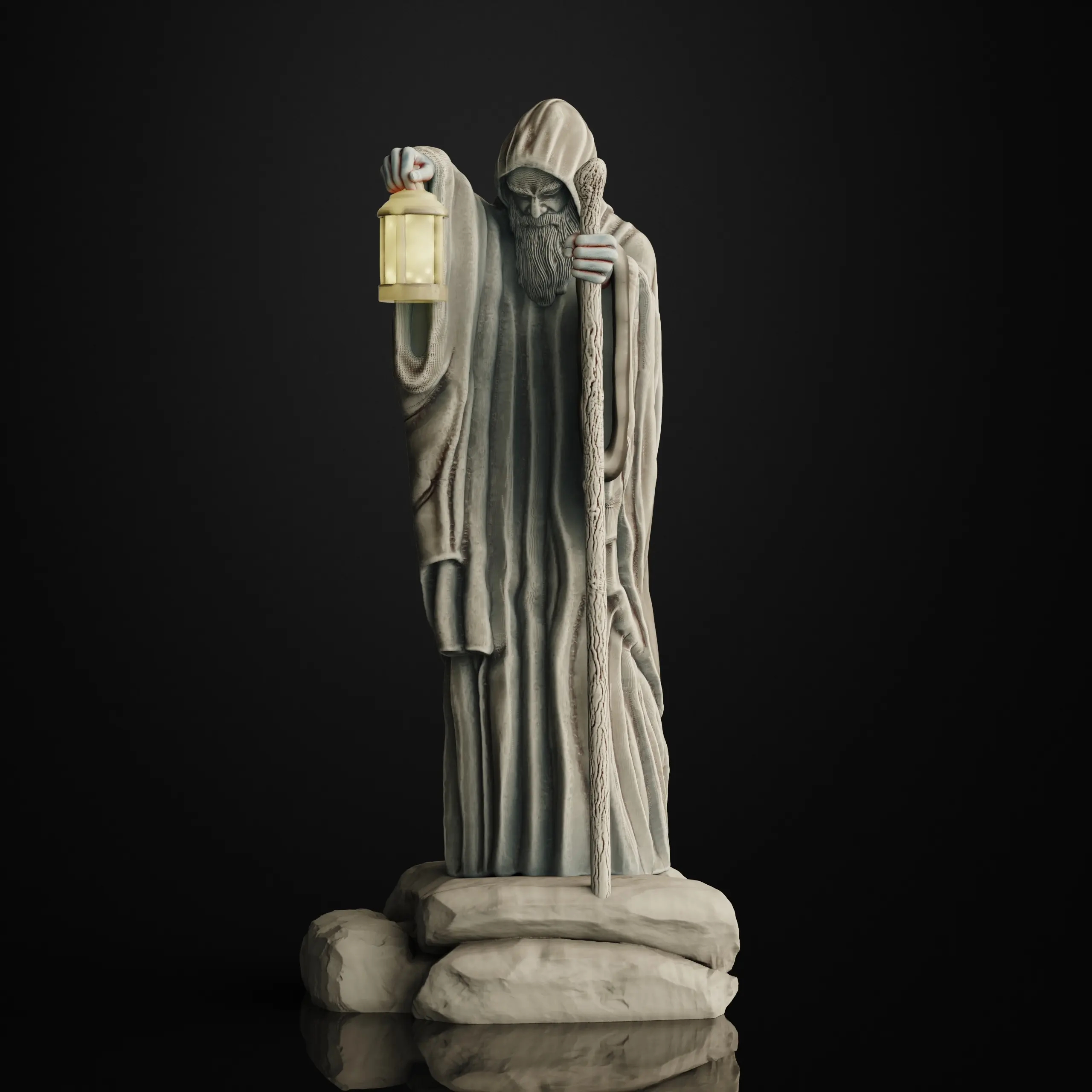 The Hermit (Pre-Supported) 3d model