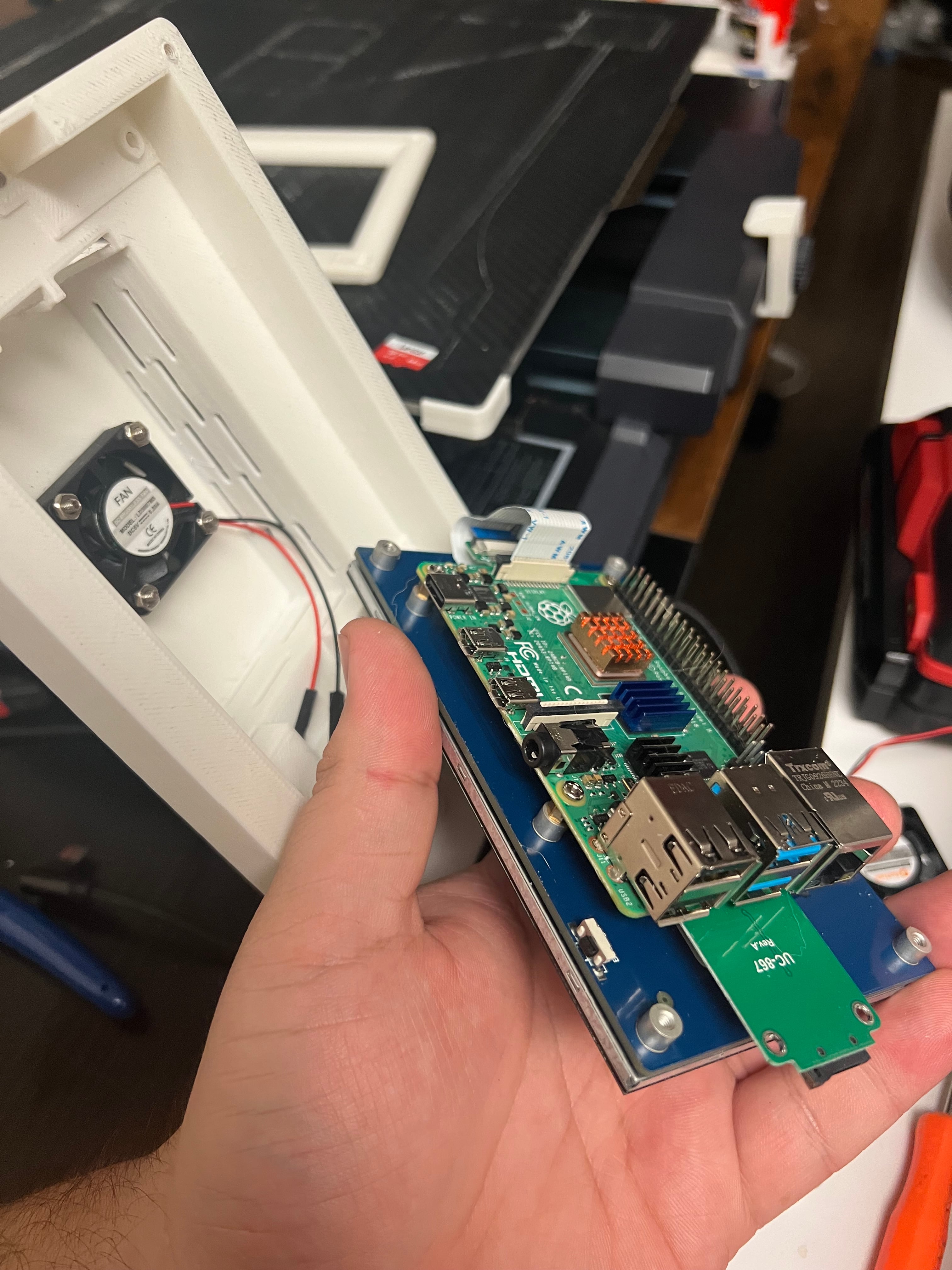 Neptune Touchscreen and pi4 Case 3d model