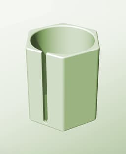 CH128-170-S Stacking slotted module bin for modern home decor 3d model