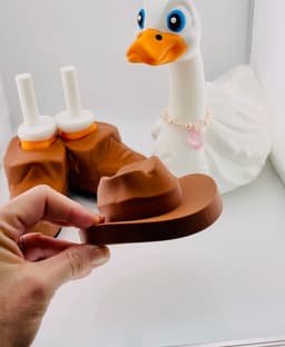 Cowboy Boots & Cowboy Hat Goose Gear for Porch Goose 3d model