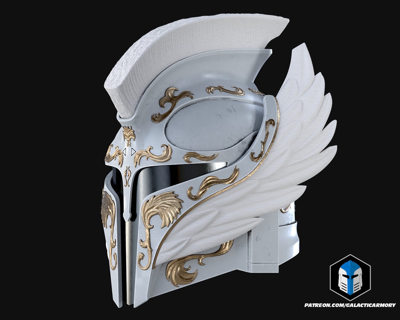 Angelic Mando Helmet - 3D Print Files 3d model