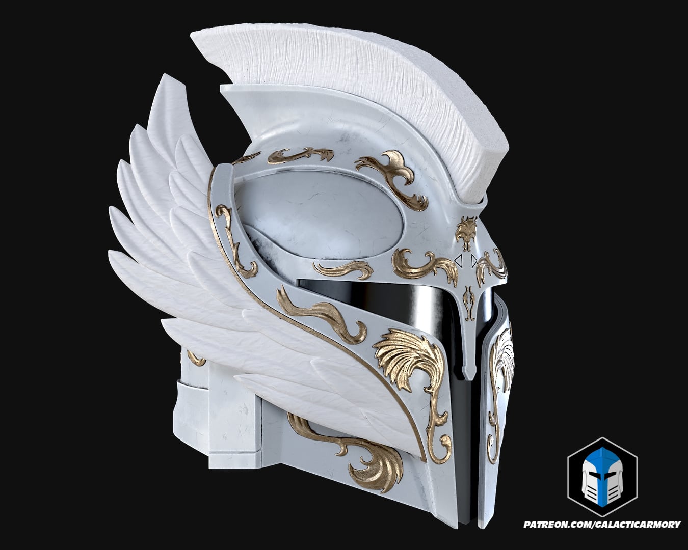 Angelic Mando Helmet - 3D Print Files 3d model