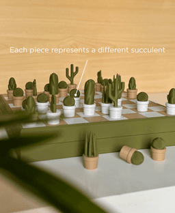 Chessactus, chess set. 3d model