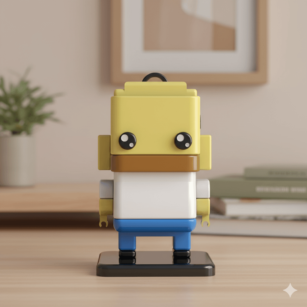 SQUARED HOMER SIMPSON 3d model