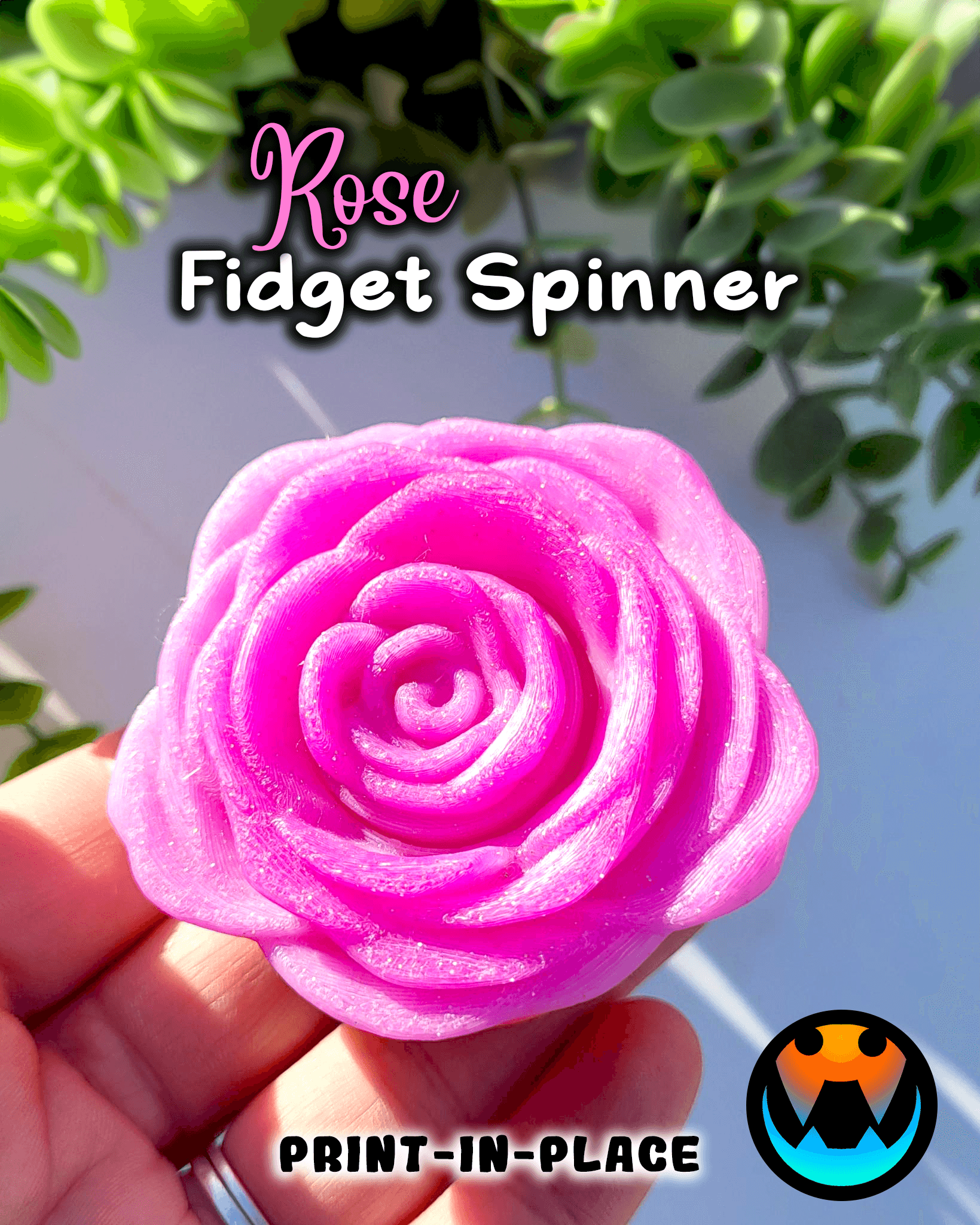 Rose Spinner Fidget 3d model
