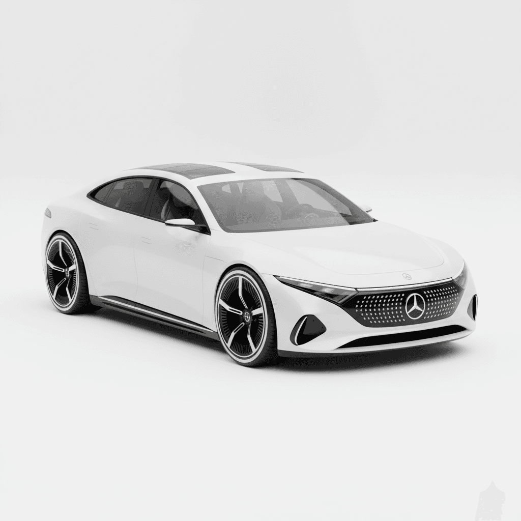Car : Mercedes Vision EQXX Electric Concept Car 3d model