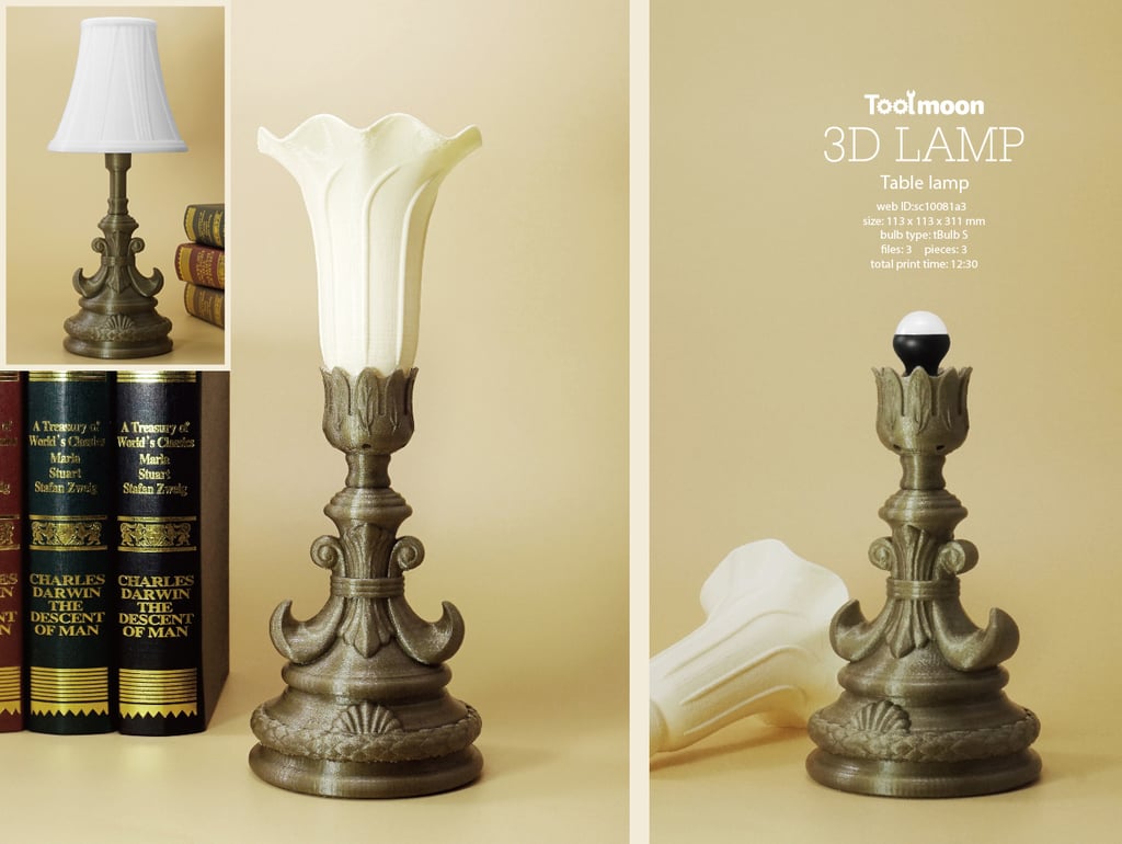 Classical table lamp 3d model