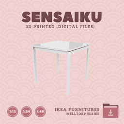 Miniature Replica 20. MELLTORP Table 29 In for Miniature Dollhouse - IKEA - 3D Print Instant Downloa 3d model