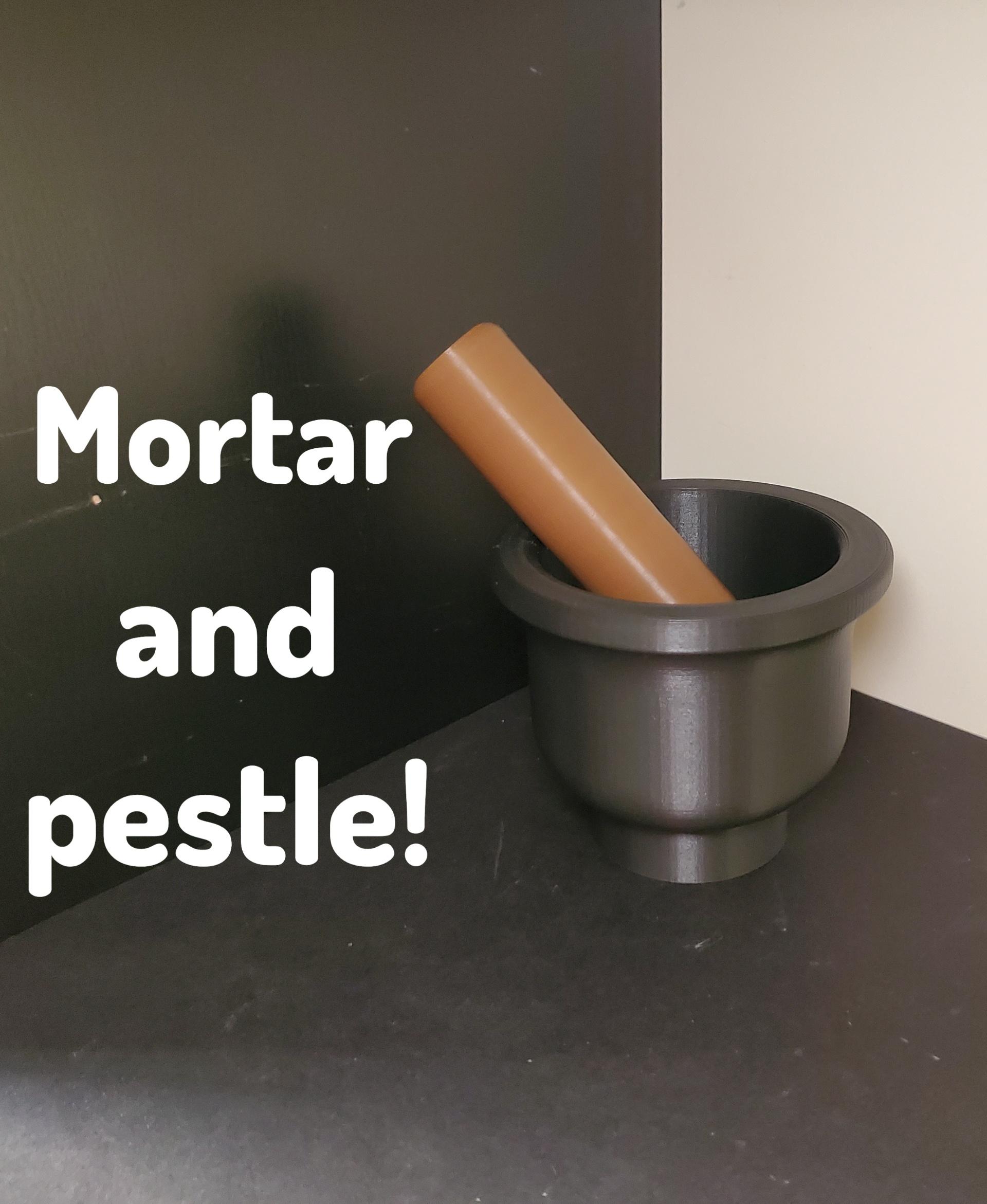 Working Mortar and Pestle 3d model
