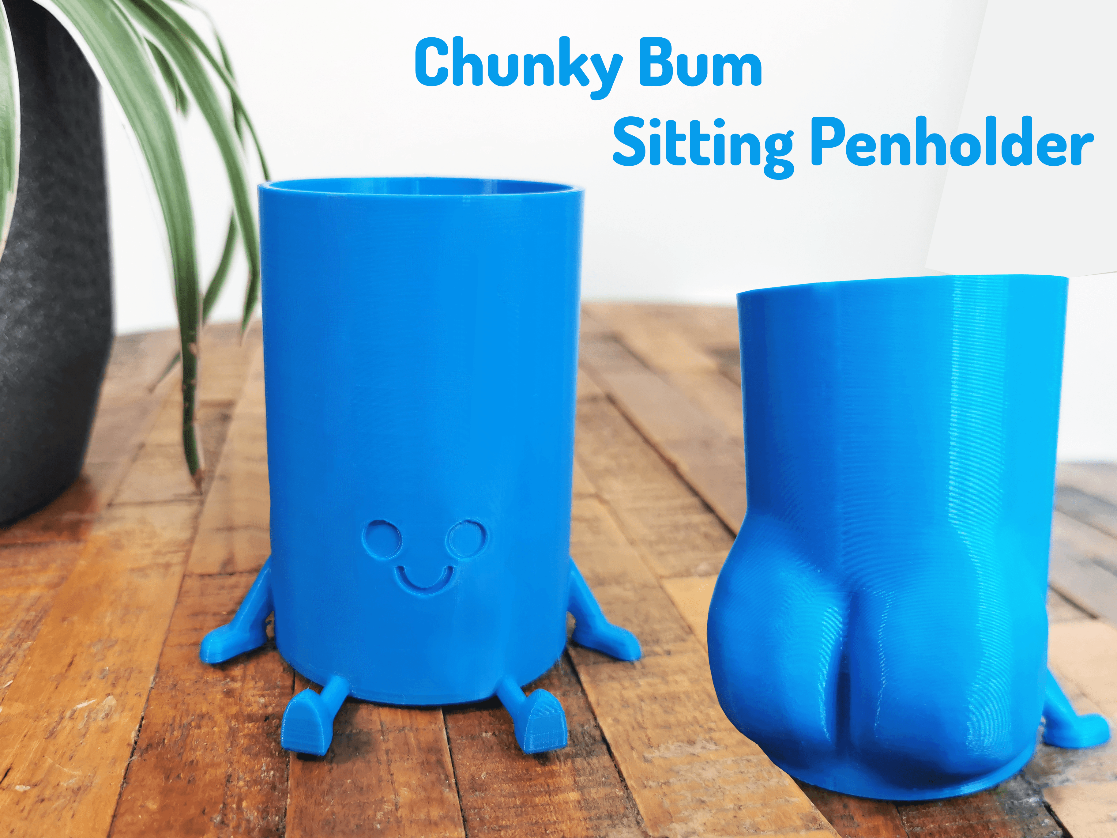 Chunky Bum Sitting Penholder 3d model