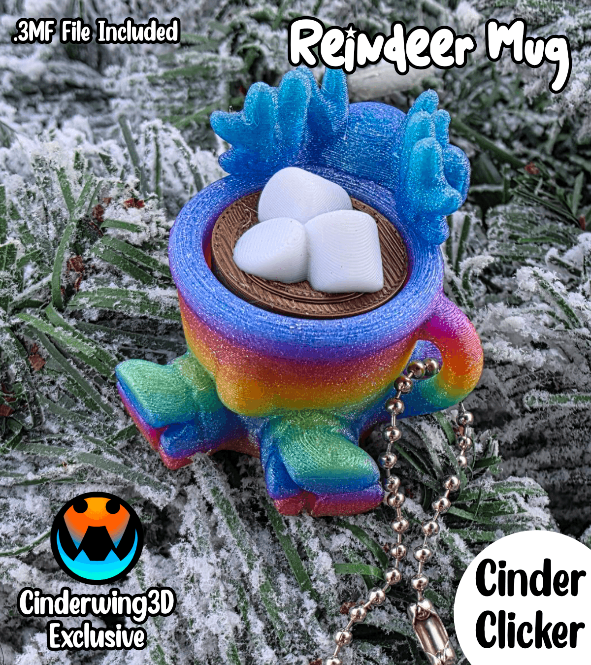 Reindeer Hot Cocoa Clicker 3d model