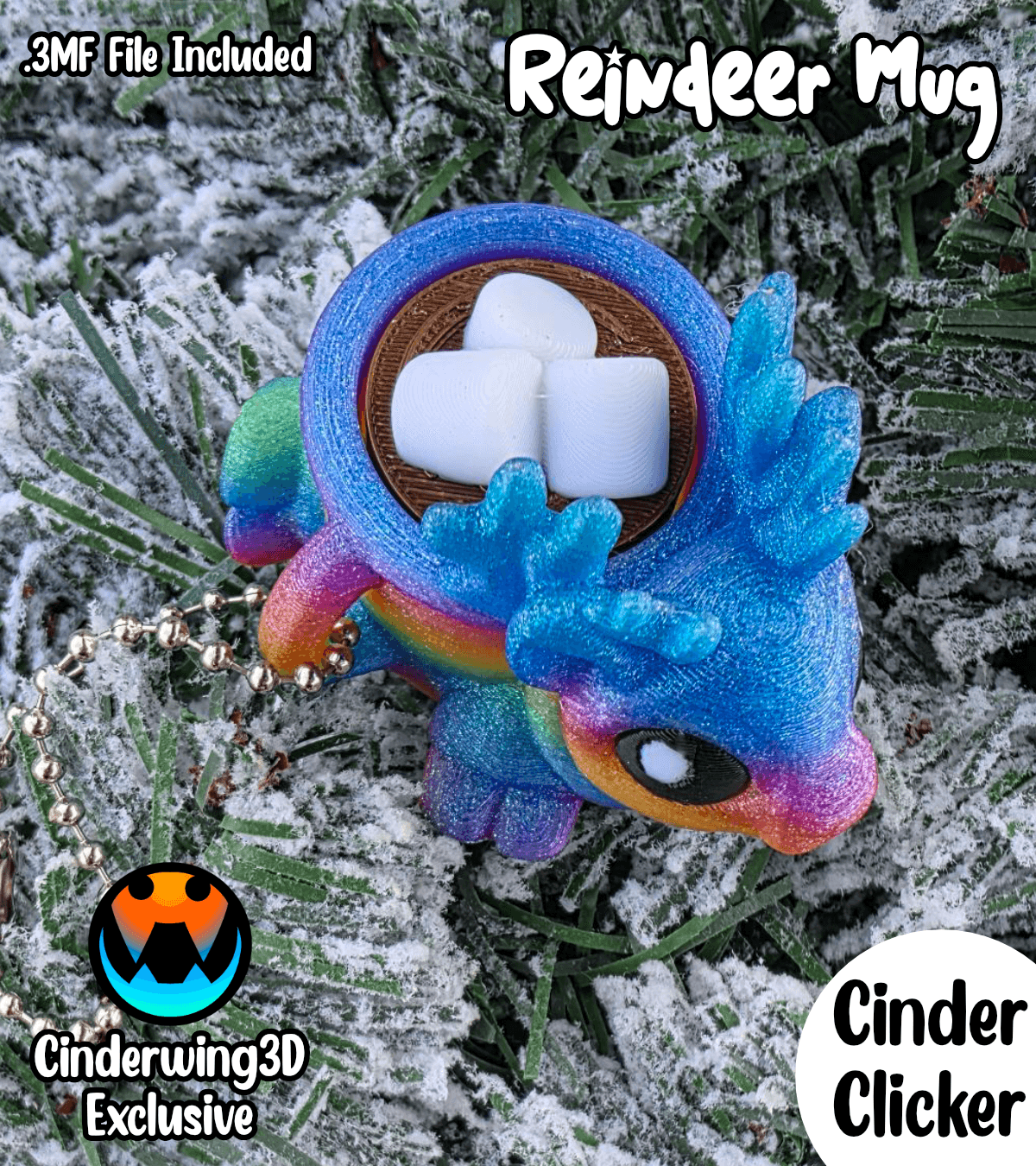 Reindeer Hot Cocoa Clicker 3d model