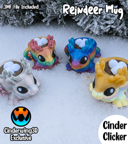 Reindeer Hot Cocoa Clicker 3d model