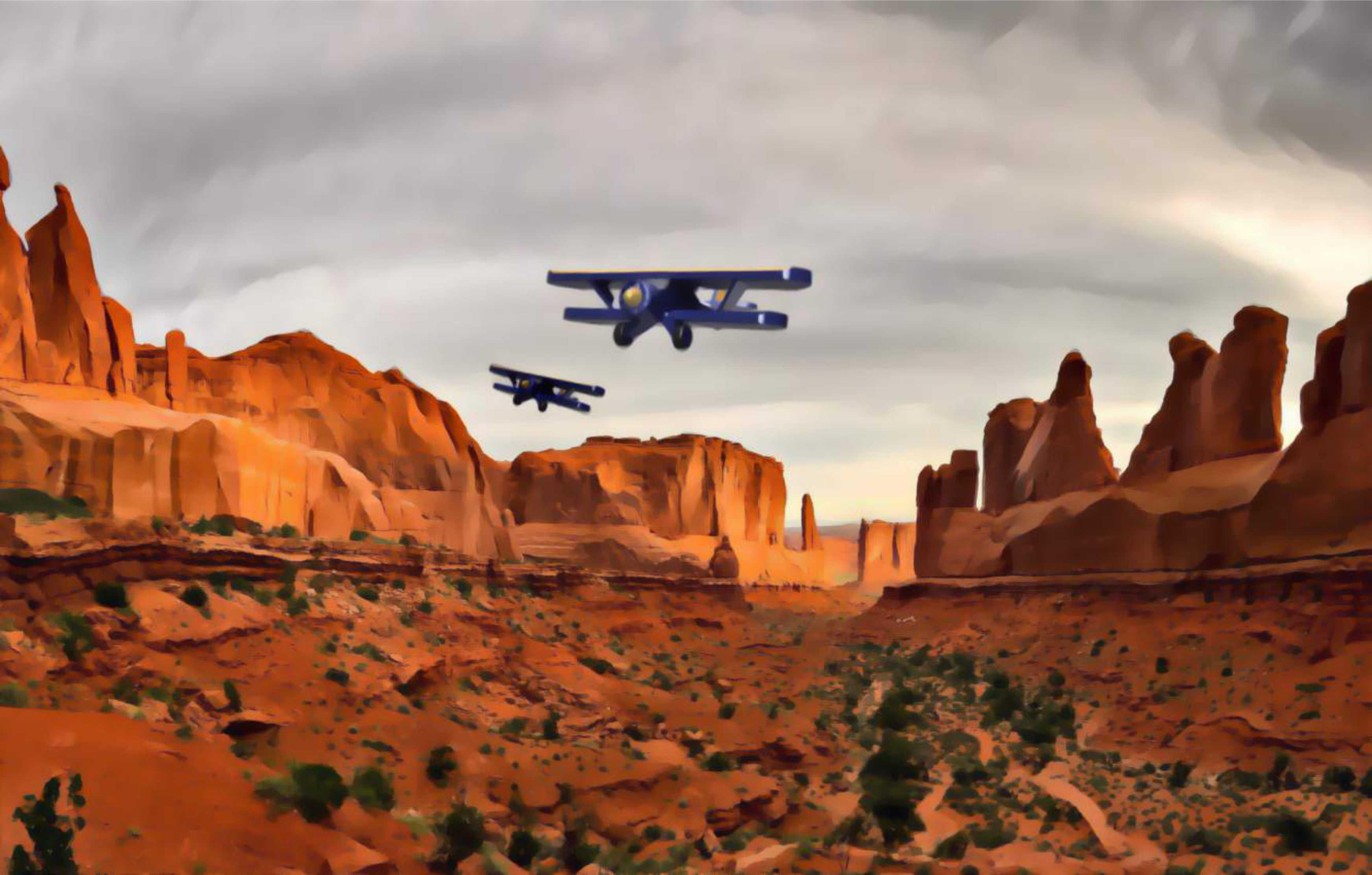 Air Mail Mavericks - open source tabletop adventure game 3d model