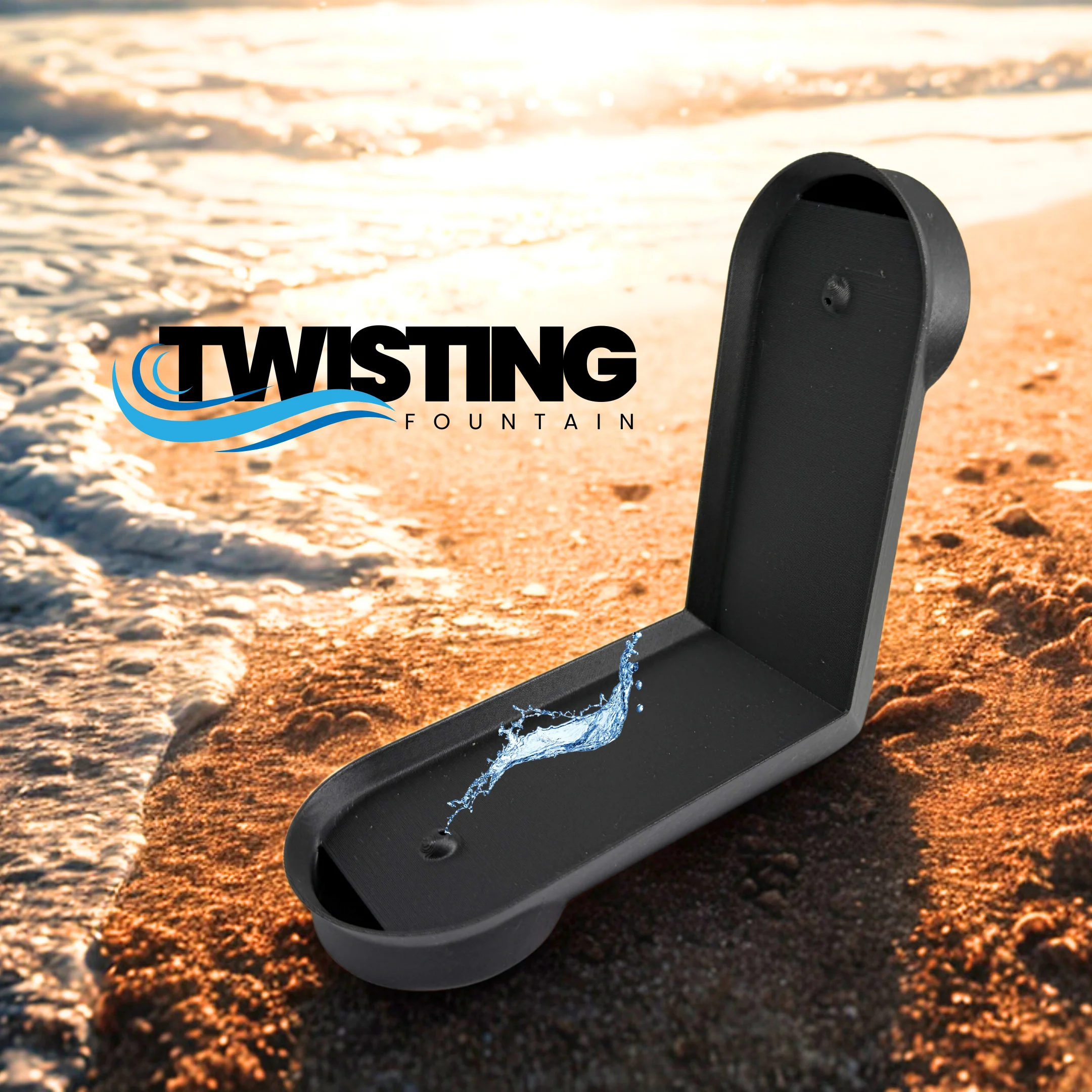 TWISTING FOUNTAIN FIDGET TOY / PRINT IN PLACE / EDUCATION TOY / GADGET 3d model