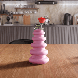 Stacked Torus Tiered Decorative Vase 3d model