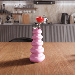 Stacked Torus Tiered Decorative Vase 3d model