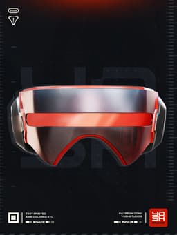 Cyclops Rivals Visor 3D Printer STL file 3d model