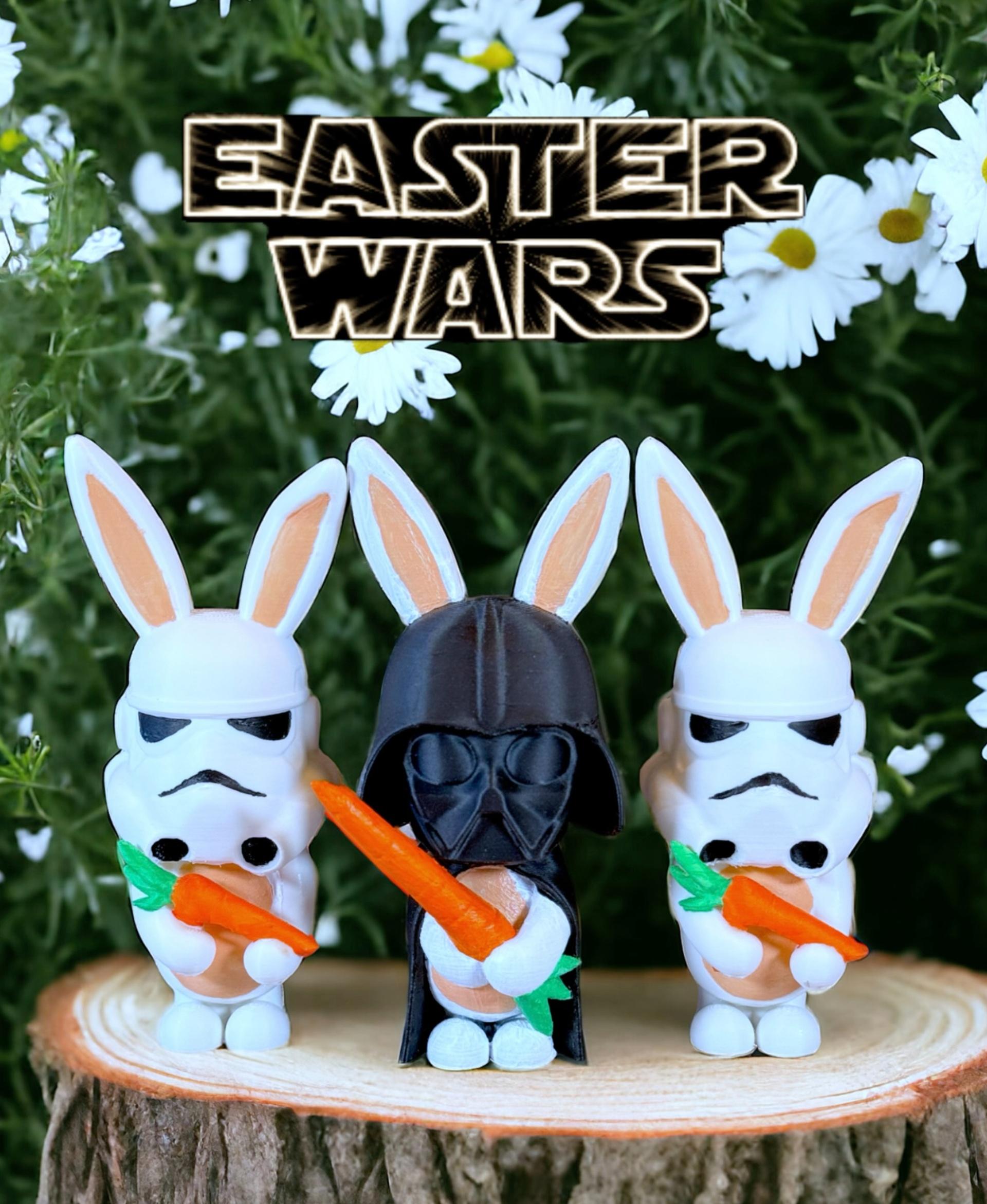 Darth Vader Bunny  - Star Wars Easter Bunnies ! Join the Easter Wars ! :) - 3d model