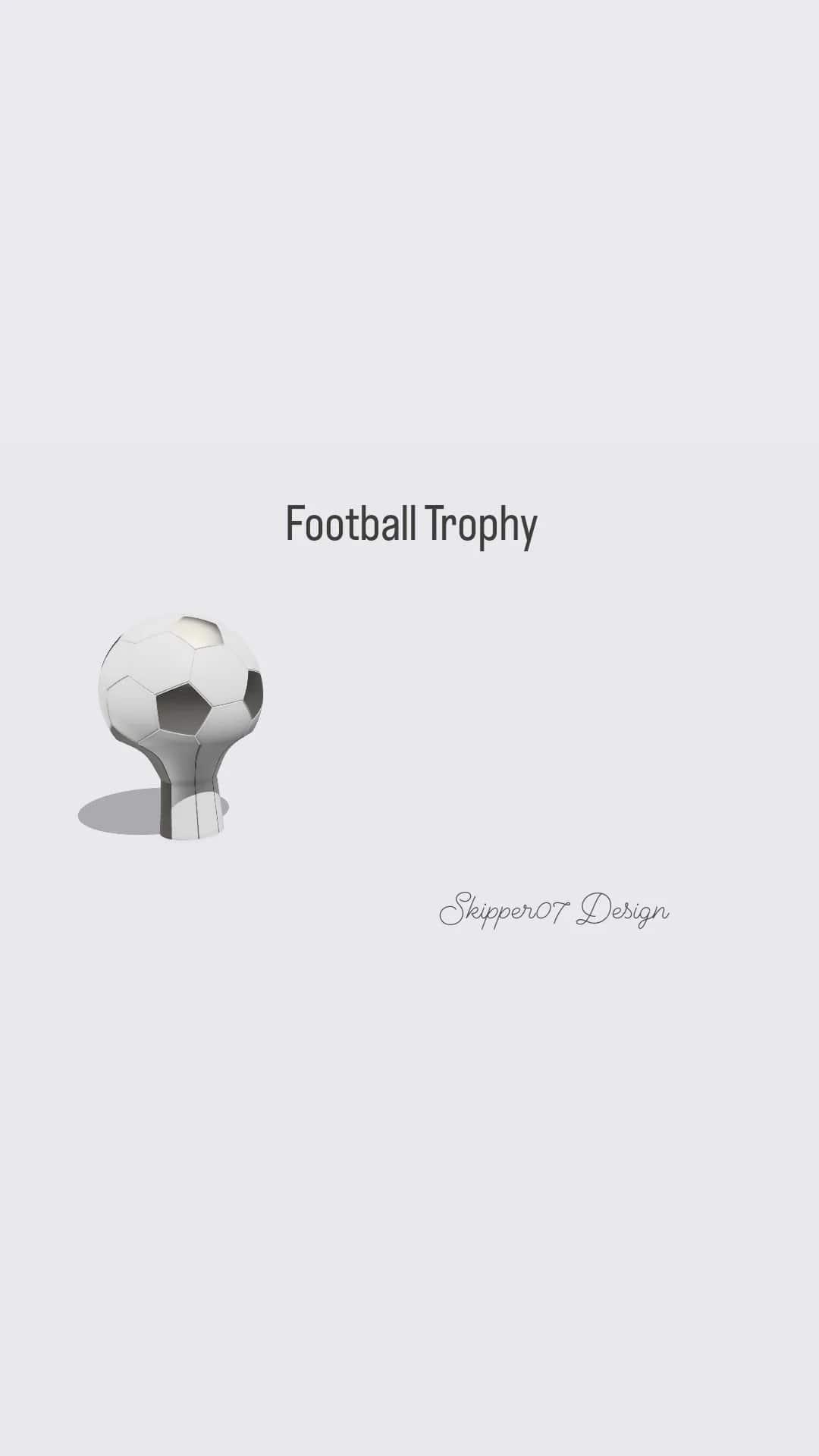 Football Trophy.stl 3d model