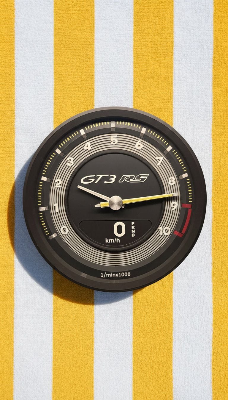 PORSCHE GT3RS 992 Wall Tachometer Clock 3d model
