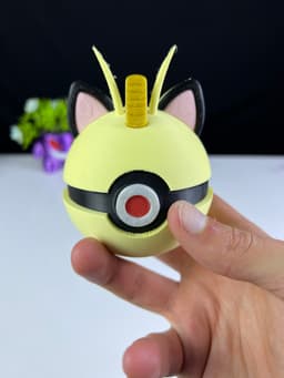 Meowth Pokeball 3d model