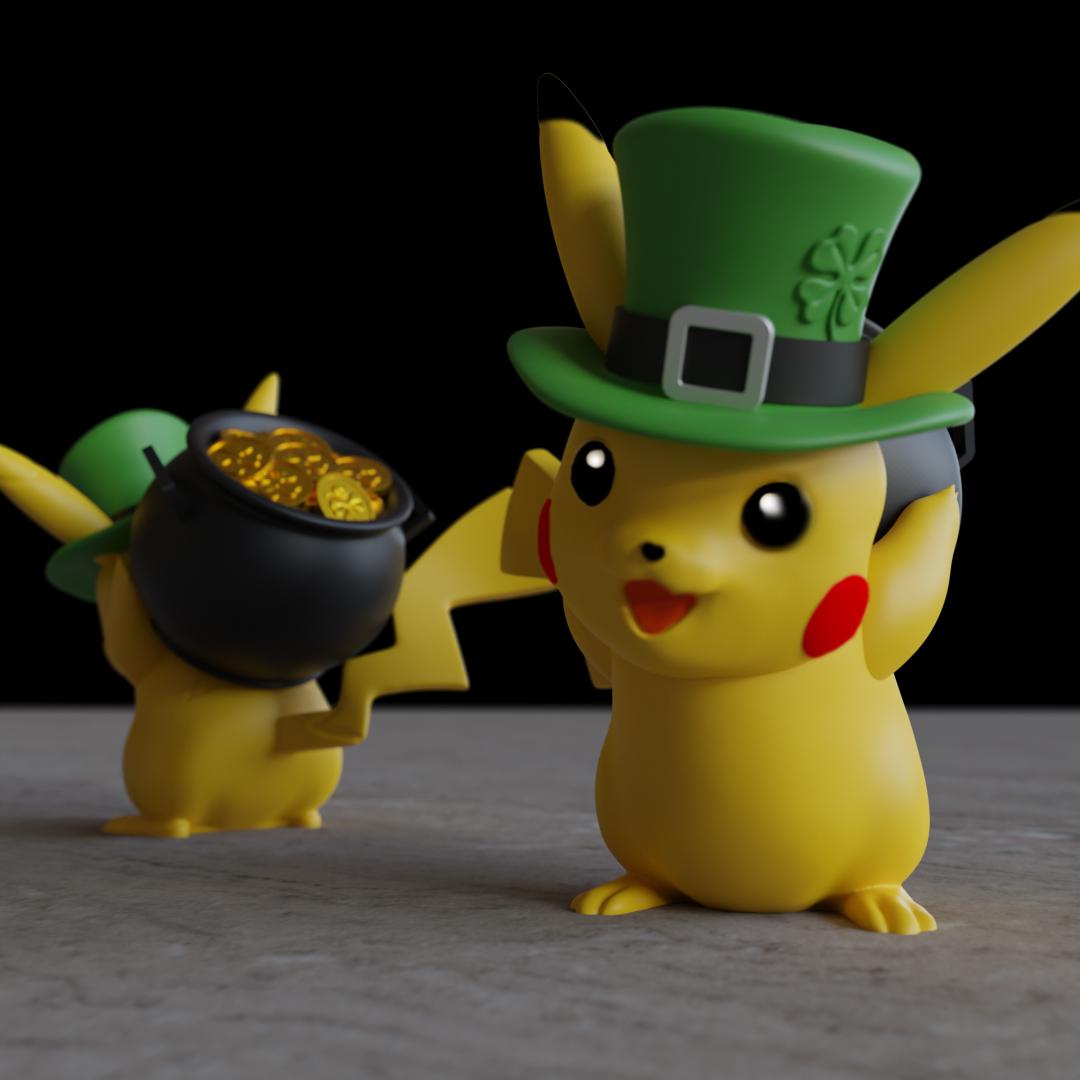Pikachu #StPatricksRemix 3d model