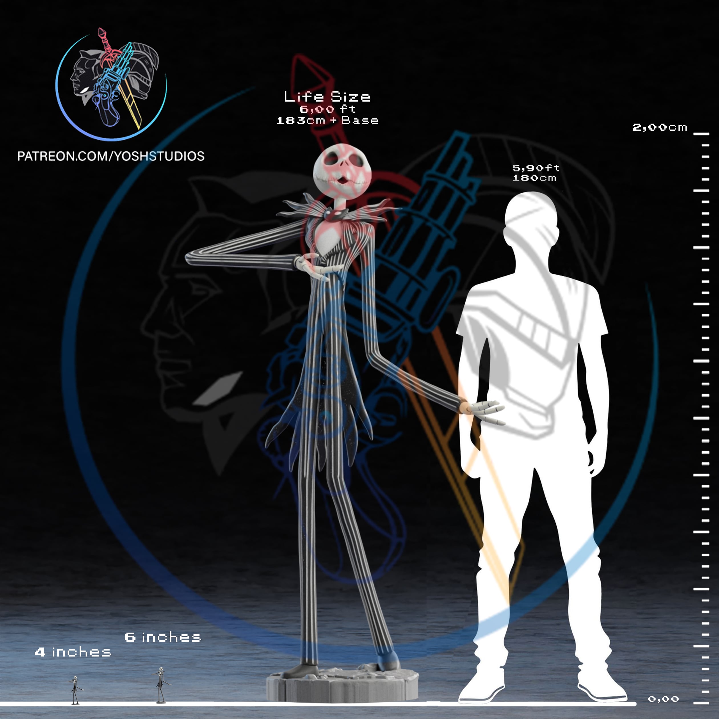 Life Size Pumpkin King 3D Printer STL File 3d model