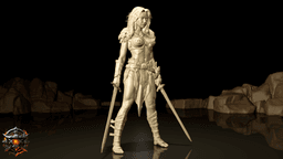Nyra Silverwind of The Obsidian Circle 3d model
