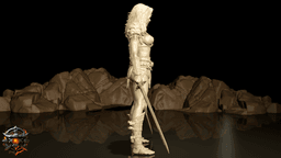 Nyra Silverwind of The Obsidian Circle 3d model