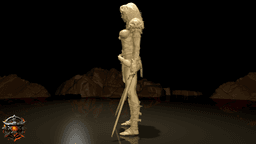 Nyra Silverwind of The Obsidian Circle 3d model