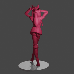 Festive Togruta Christmas Figure 3d model