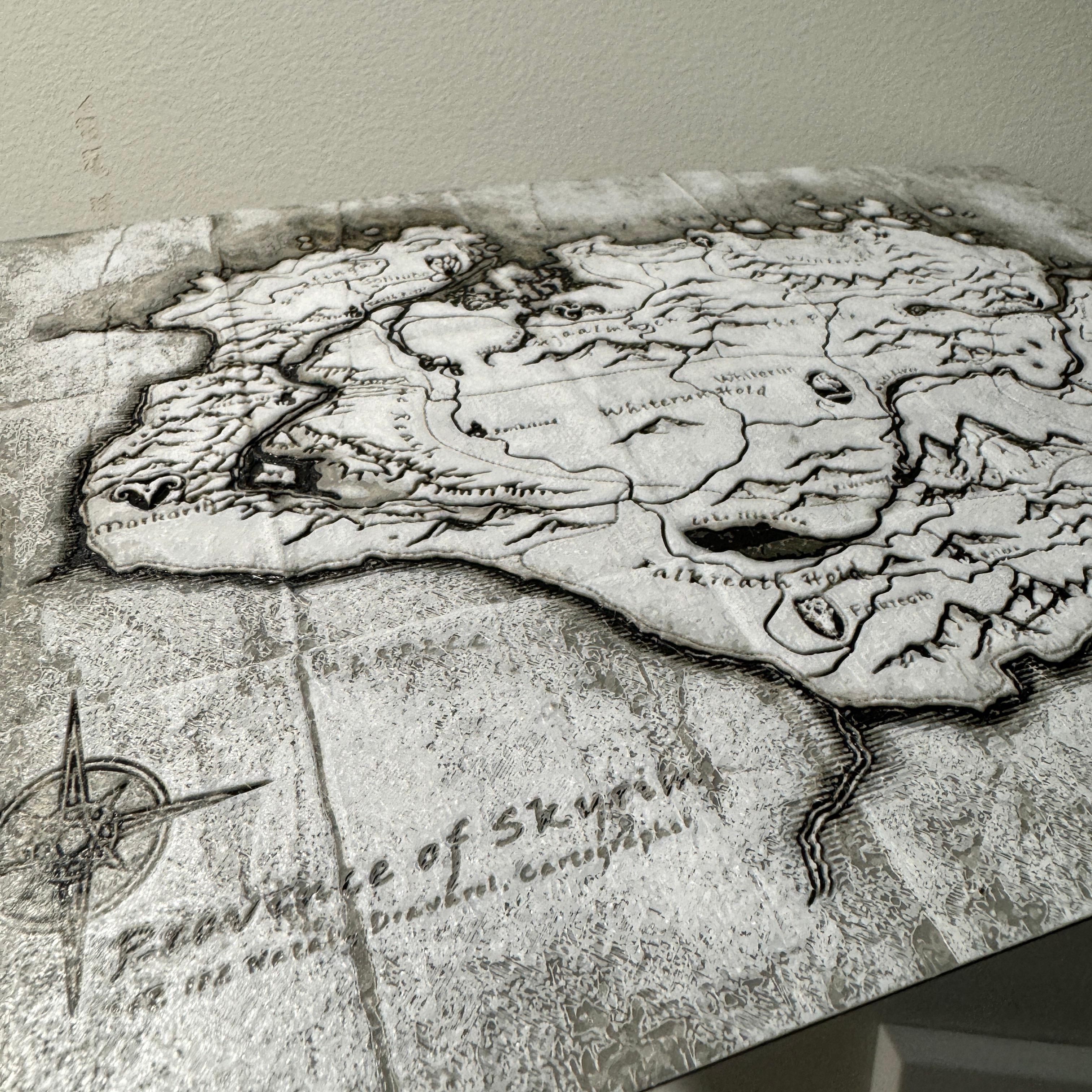 Skyrim Map - HueForge Print (0.2mm Nozzle) 3d model