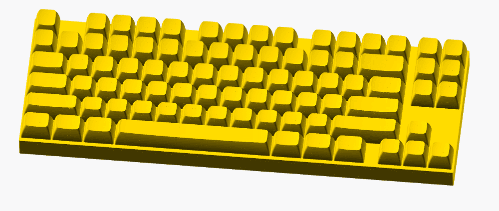 keebcu - andimoto smallTKL - mechanical keyboard 3d model