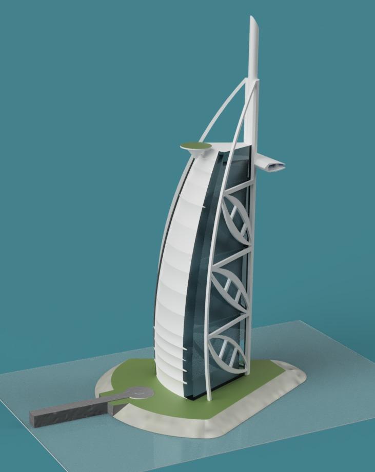 Burj Al Arab 3d model