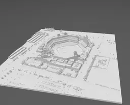 Indiana Hoosiers - Memorial Stadium 3d model