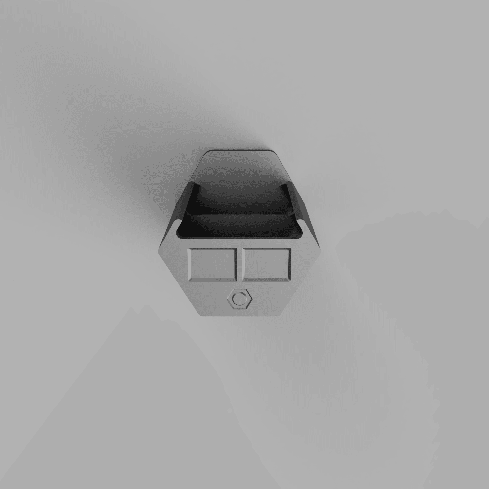 FrogStorage Bestagon - Nuts Dual Compartment 75mm.stl 3d model
